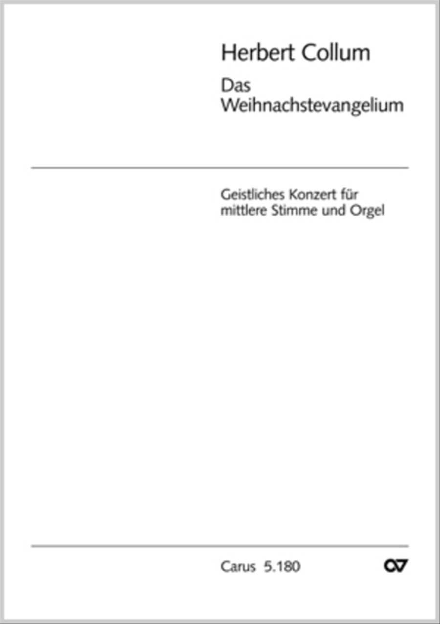 Das Weihnachtsevangelium Mezzo-Soprano Voice scores gallery preview page 1