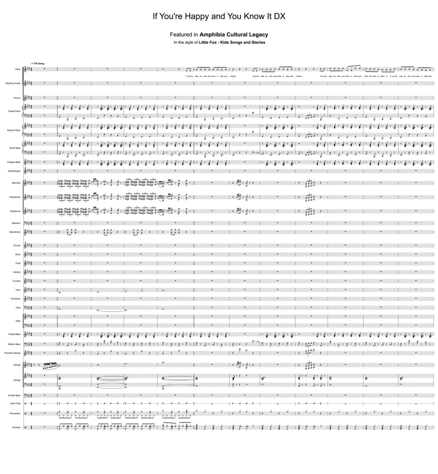 If You're Happy and You Know It DX Choir scores gallery preview page 1