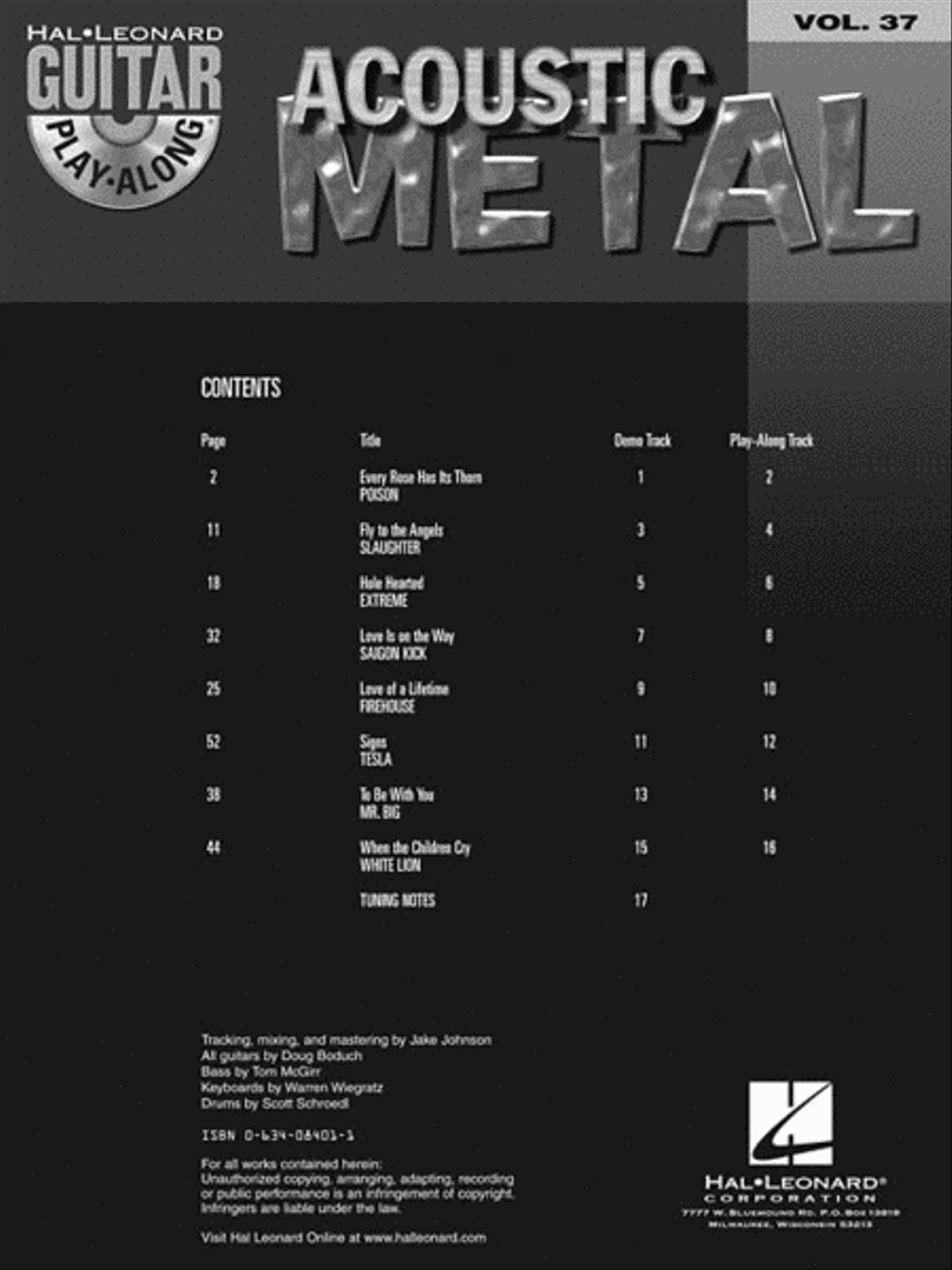 Acoustic Unplugged Acoustic Guitar scores gallery preview page 3