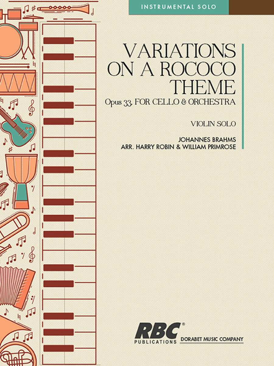 Variations On A Rococo Theme Viola scores gallery preview page 1