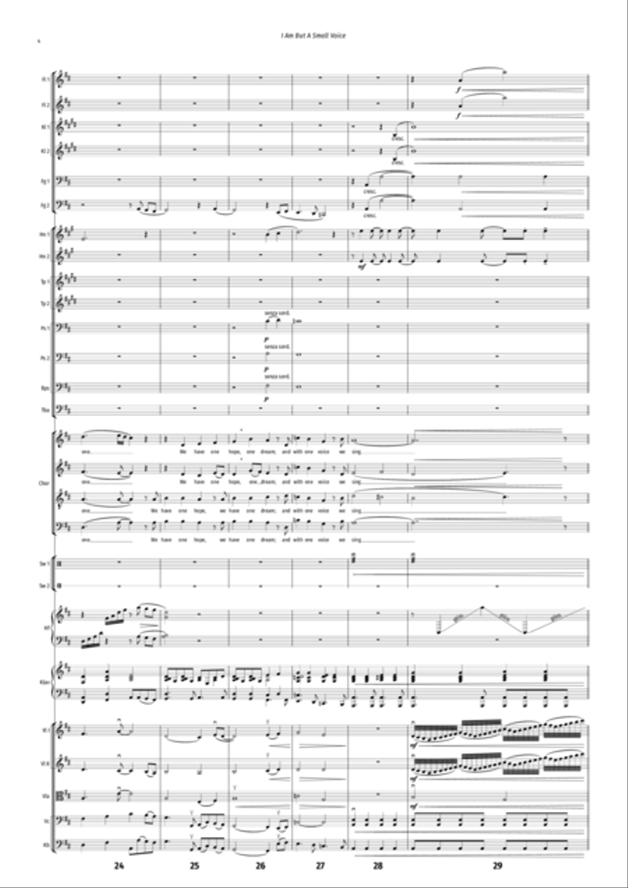 I Am But A Small Voice Full Orchestra scores gallery preview page 4