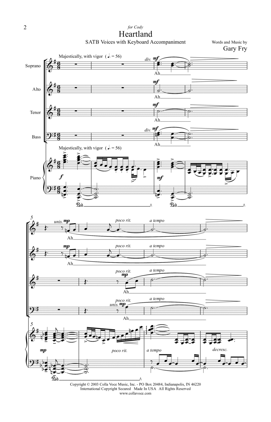 Heartland Heartland 4-Part scores gallery preview page 1