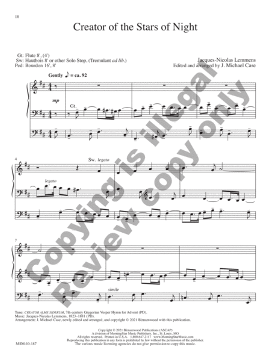 10 Transcriptions & Arrangements for Organ, Volume 2 Organ scores gallery preview page 8