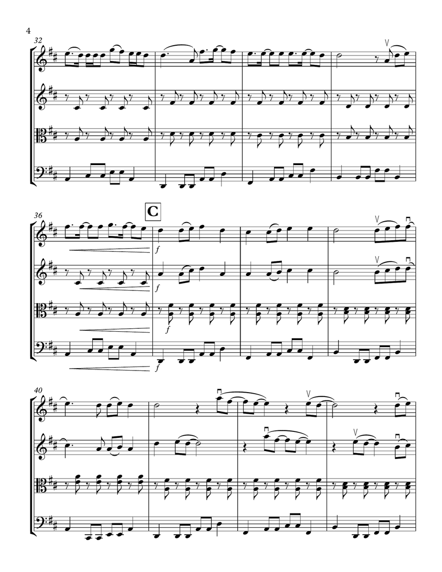 Sunshine Girl String Quartet scores gallery preview page 4