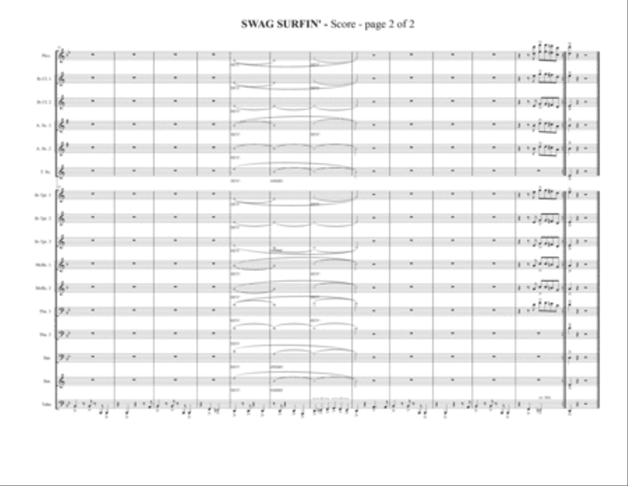 Swag Surfin' Marching Band scores gallery preview page 2