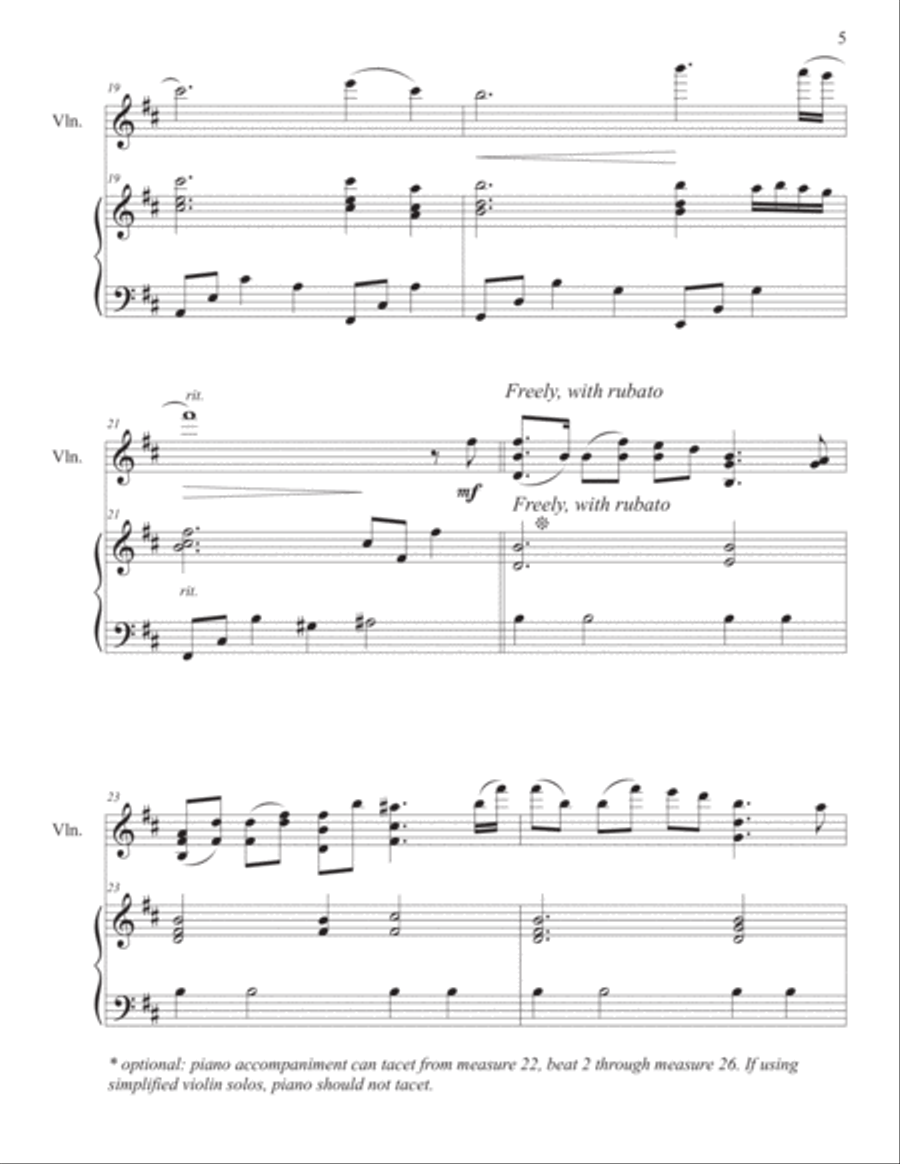 How Deep The Father's Love For Us Violin Solo scores gallery preview page 5