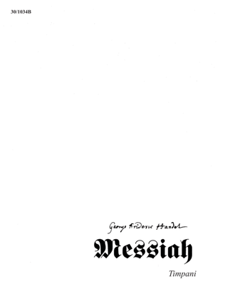 Book cover for Messiah - Timpani