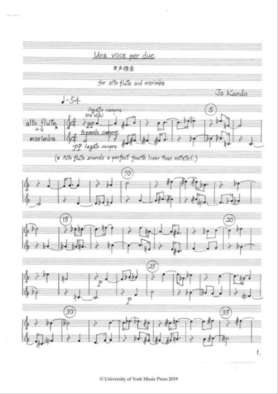 Una Voce Per Due Flute scores gallery preview page 2