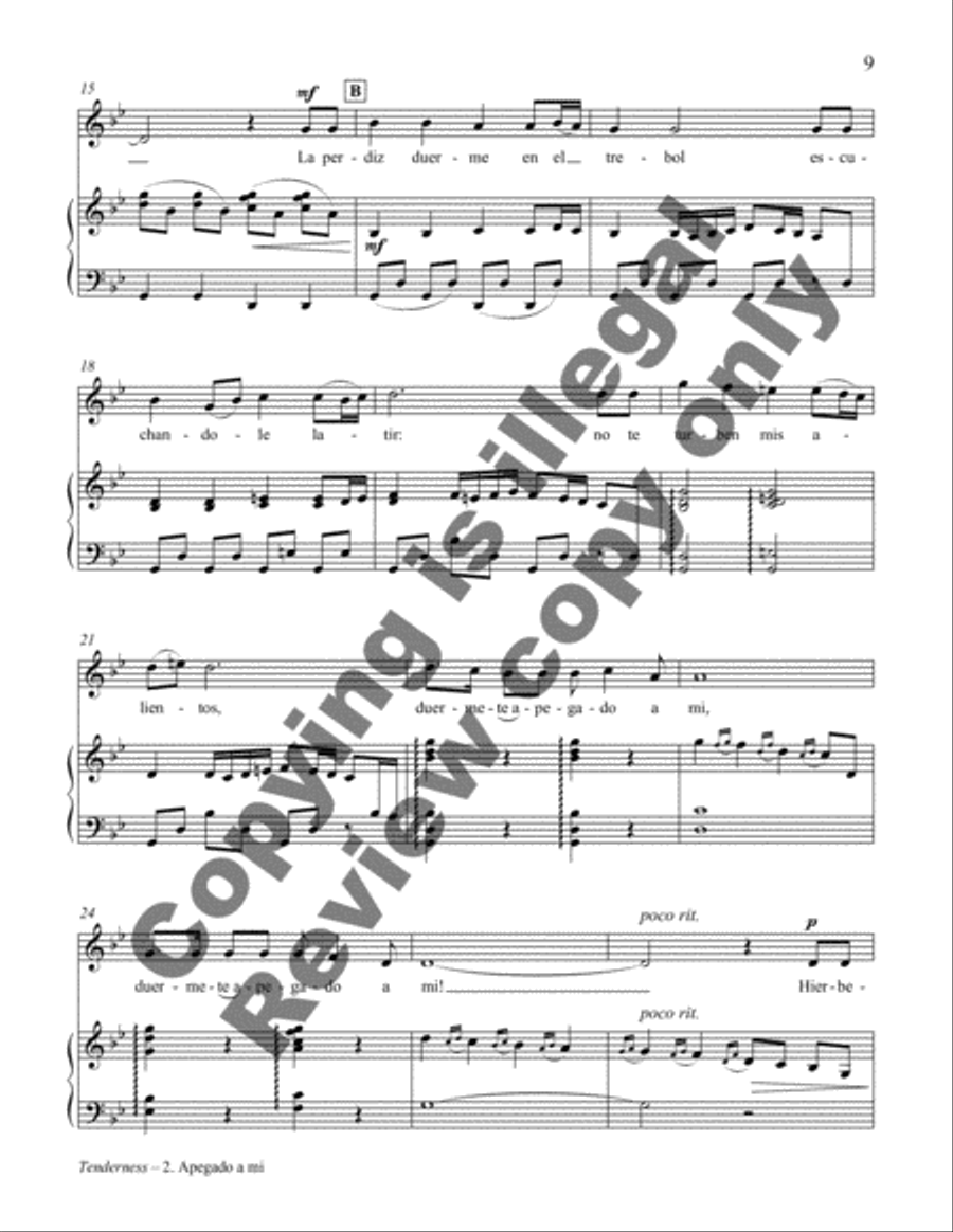 La Ternura La Ternura Piano, Vocal scores gallery preview page 20