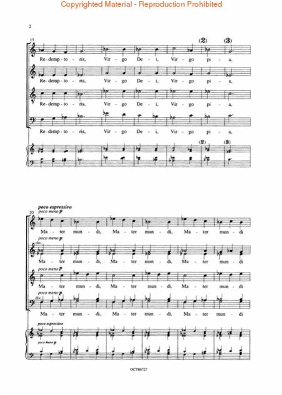 Totus Tuus, Op. 60 SSAATTBB scores gallery preview page 3