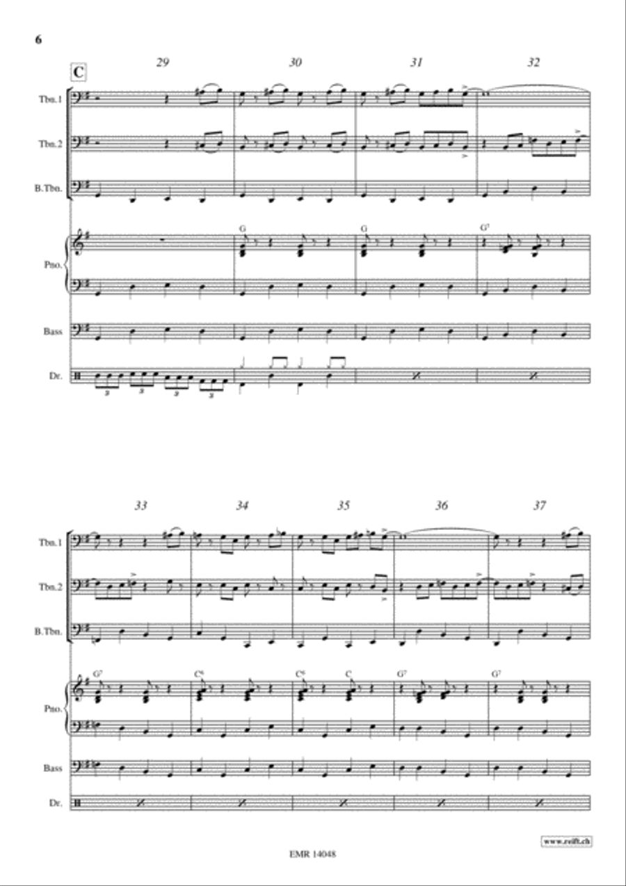 St. Louis Blues Trombone Trio scores gallery preview page 6