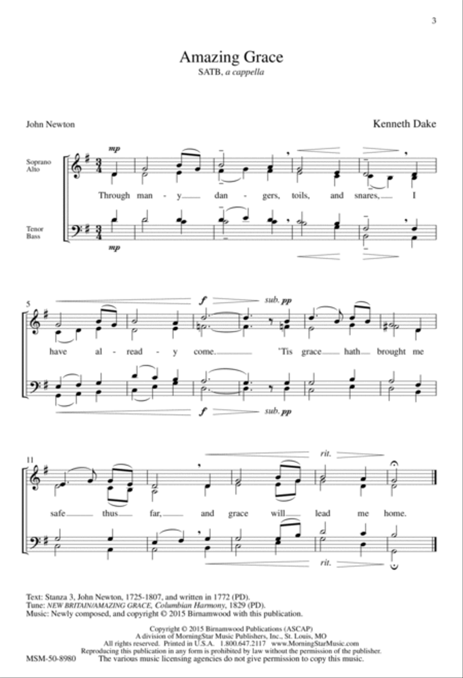 Four Prayer Responses 4-Part scores gallery preview page 3