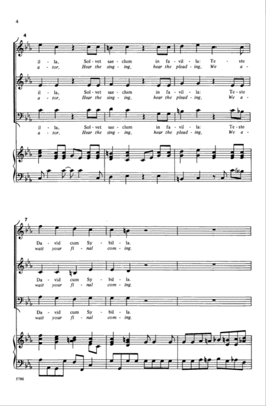 Dies Irae (from Requiem) Choir scores gallery preview page 3