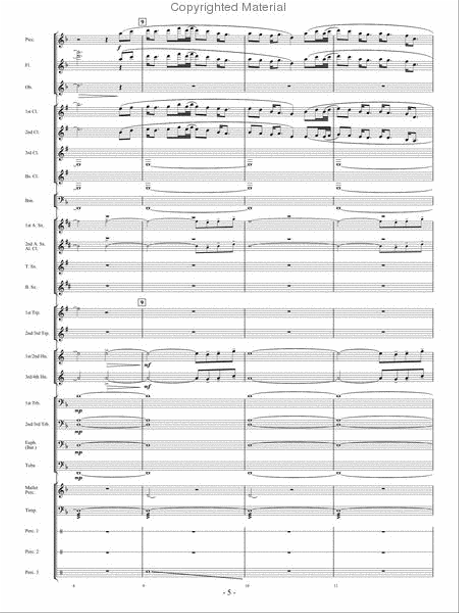 When The Tears Fell When The Tears Fell Concert Band scores gallery preview page 4