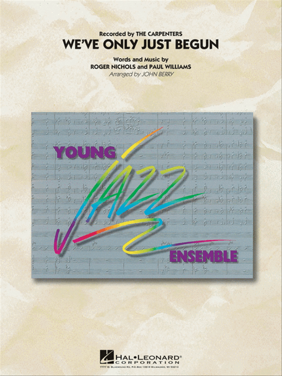 We've Only Just Begun Jazz Ensemble scores gallery preview page 1