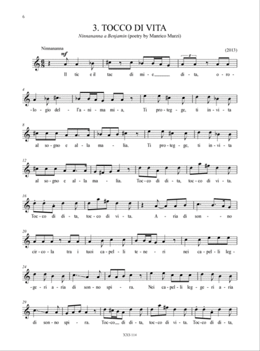 6 Songs of Life for Solo Voice (2002-2015) Voice Solo scores gallery preview page 4