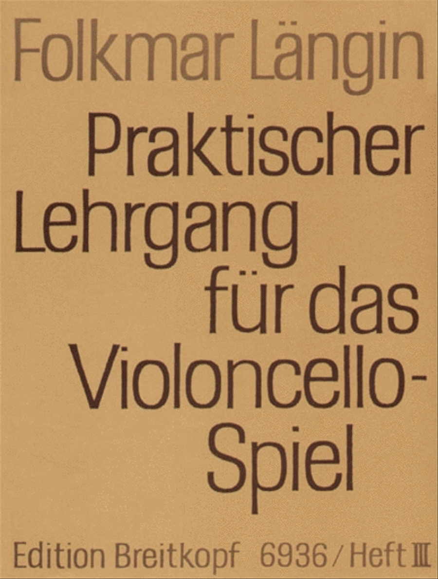 Praktischer Lehrgang für das Violoncellospiel Cello Solo scores gallery preview page 1