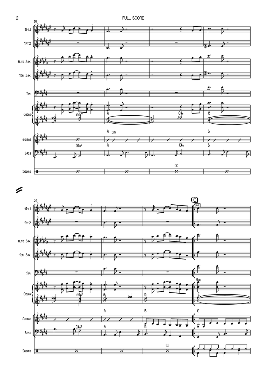 Walk Of Life Large Ensemble scores gallery preview page 2