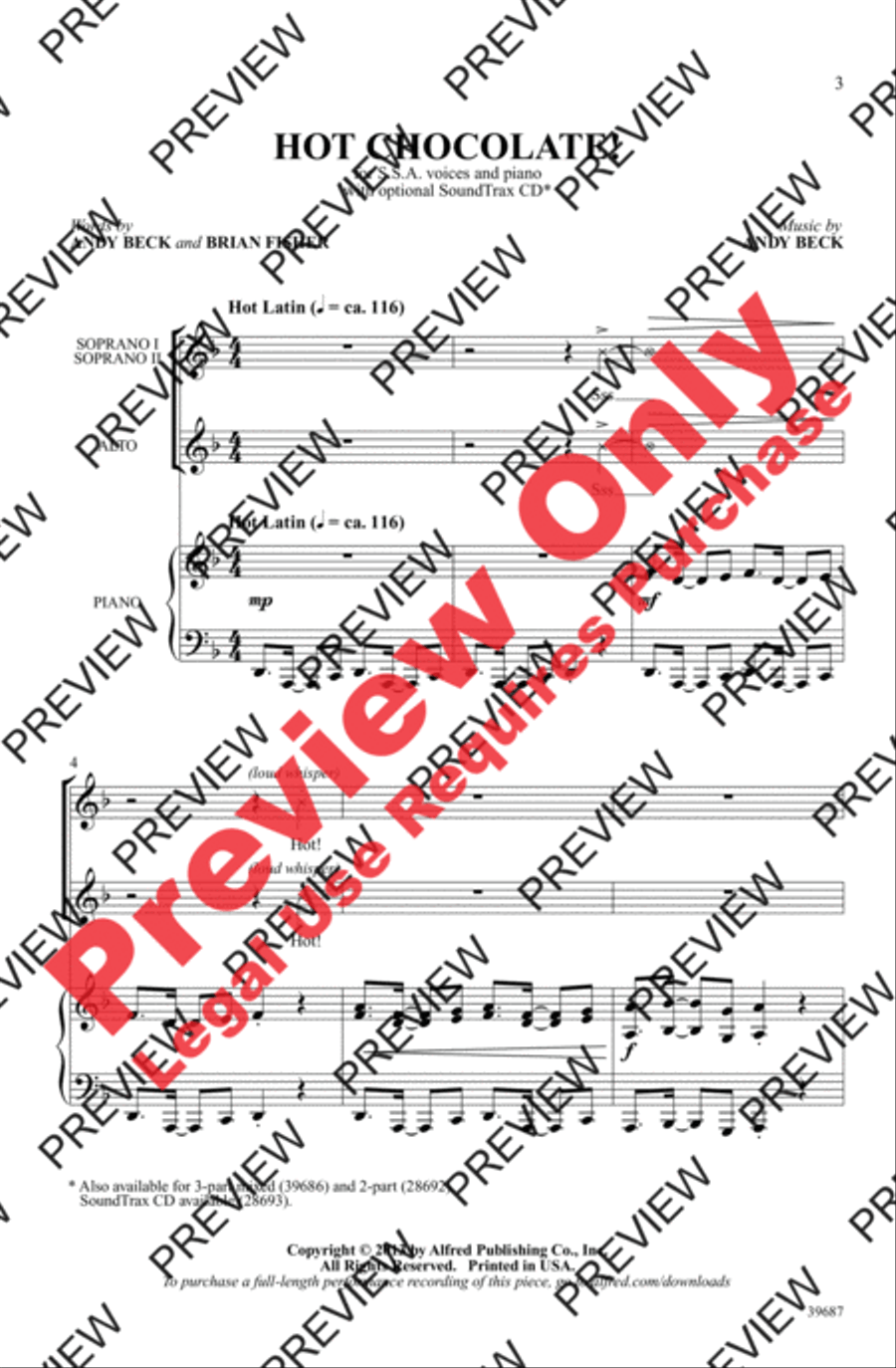 Hot Chocolate! Women's Choir scores gallery preview page 2