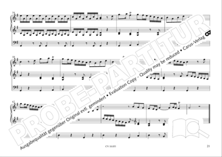 Das Husumer Orgelbuch von 1758 Organ Solo scores gallery preview page 22