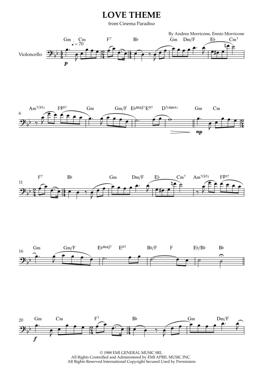 Morricone cello discount
