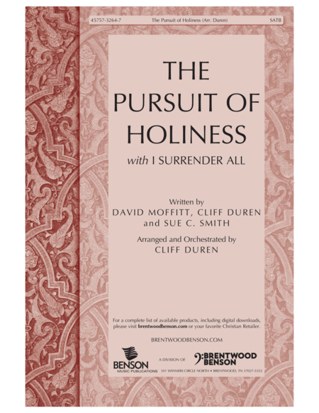 The Pursuit of Holiness with I Surrender All (Accompaniment CD) image number null