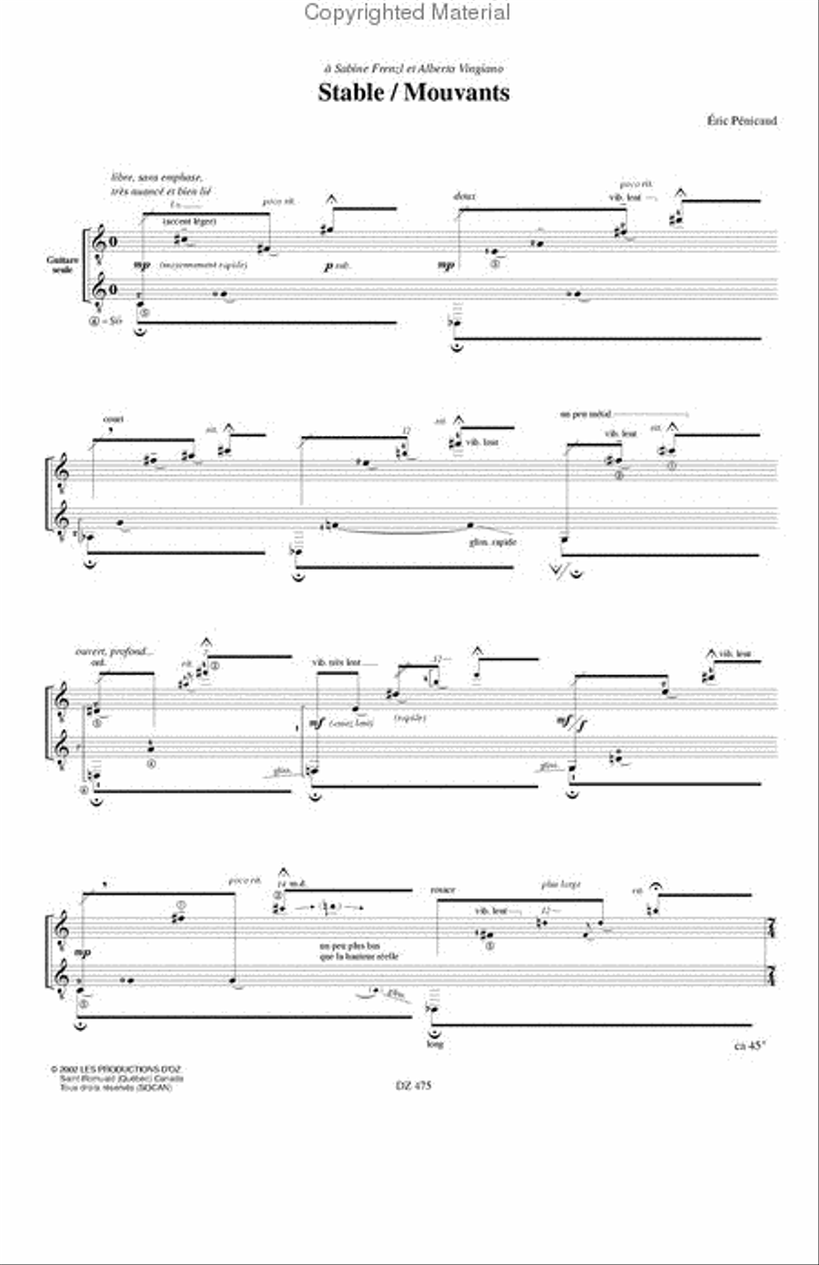 Stable / Mouvants Flute scores gallery preview page 2