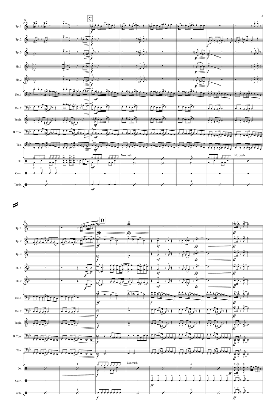 Welcome To The Jungle Welcome To The Jungle Brass Ensemble scores gallery preview page 3