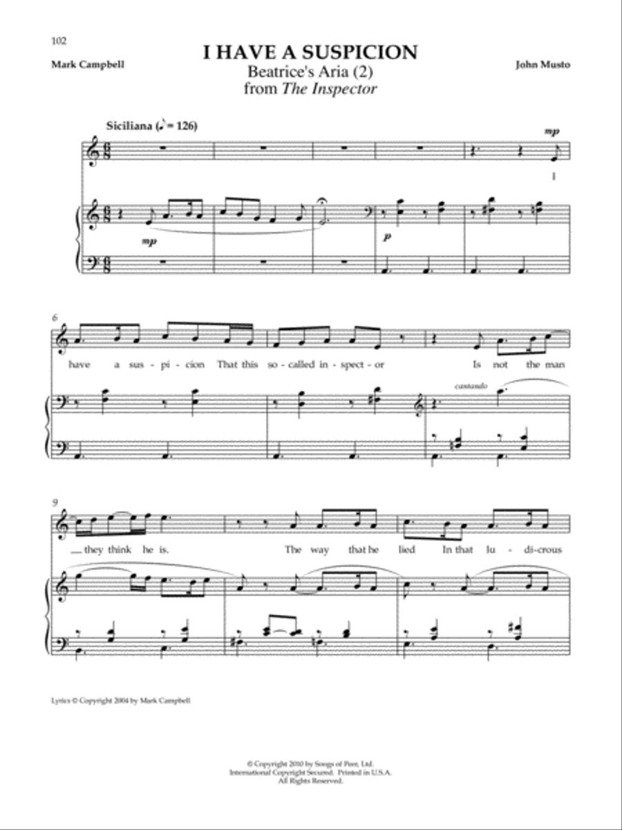 I Have A Suspicion Voice scores gallery preview page 1