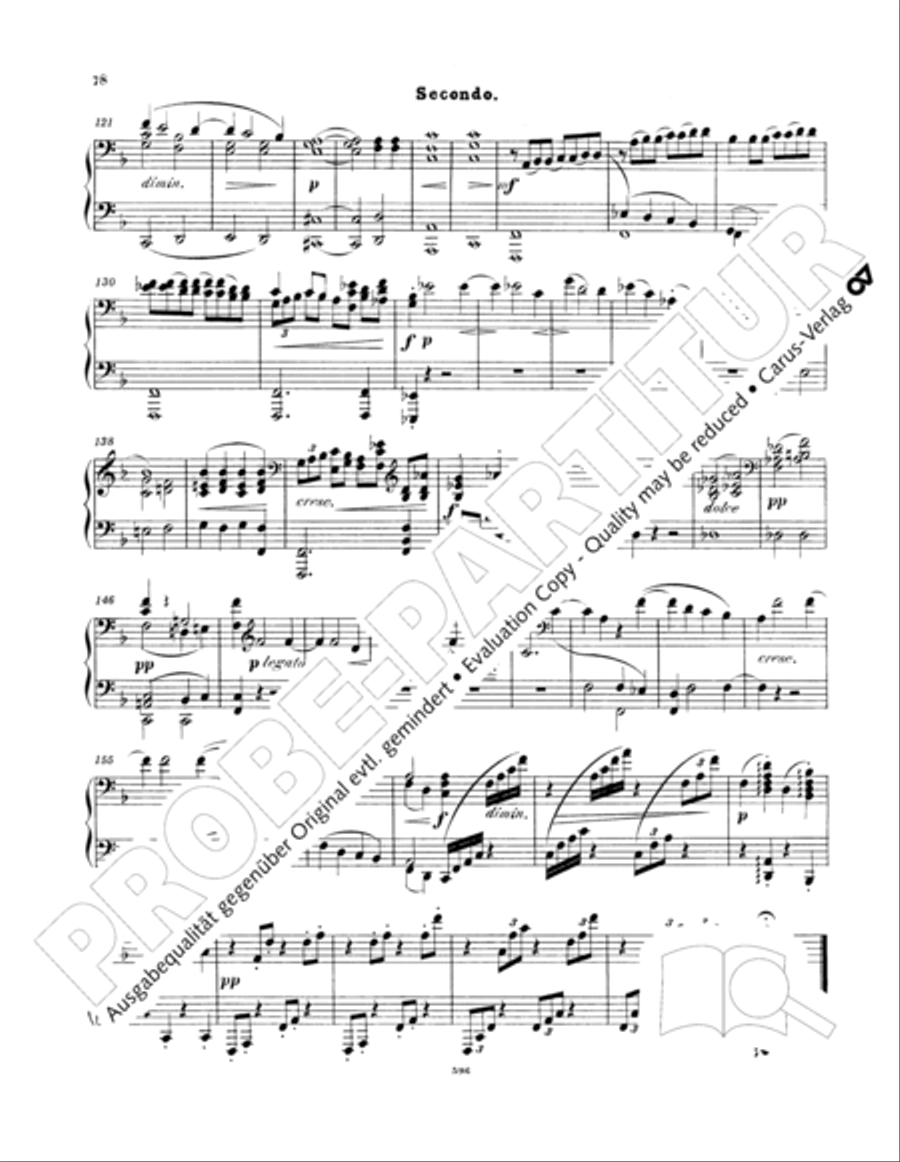 Ein Deutsches Requiem (German Requiem) Piano Duet scores gallery preview page 87