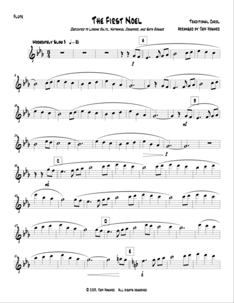 The First Noel Large Ensemble scores gallery preview page 1