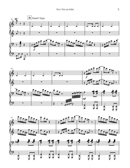 Tico-Tico no Fubá (Piano 4-hands) image number null