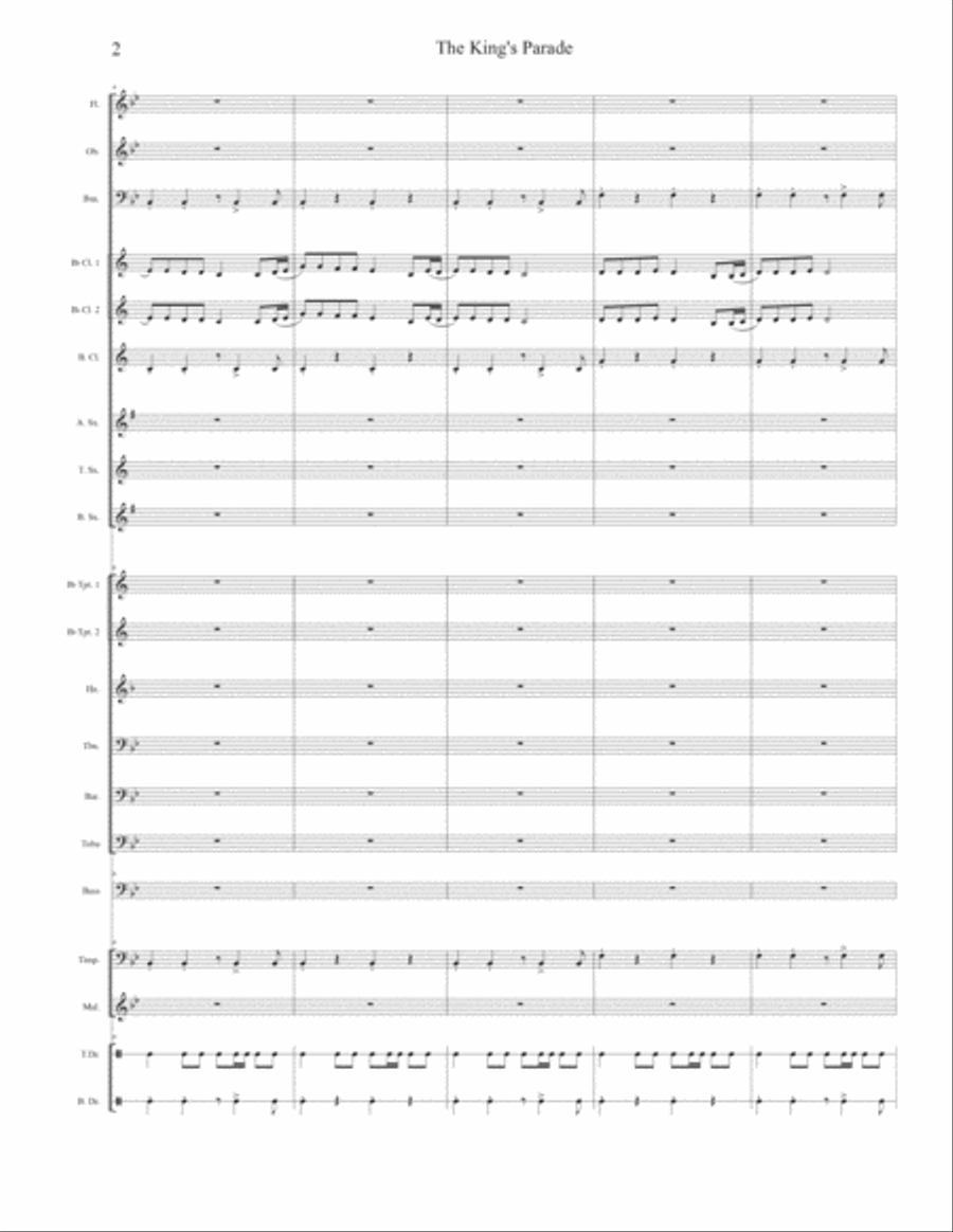 The King's Parade Concert Band scores gallery preview page 2