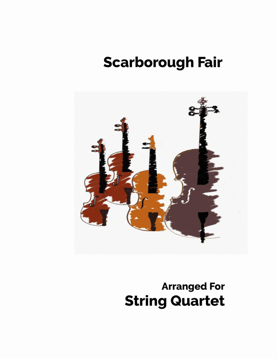 Scarborough Fair String Quartet scores gallery preview page 1