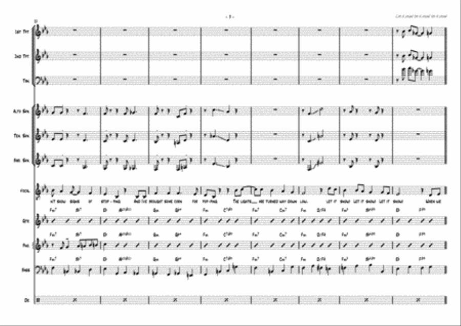 Let It Snow! Let It Snow! Let It Snow! Jazz Ensemble scores gallery preview page 3