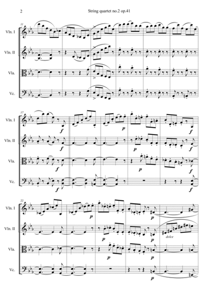 String quartet no.2 op.41 3rd image number null