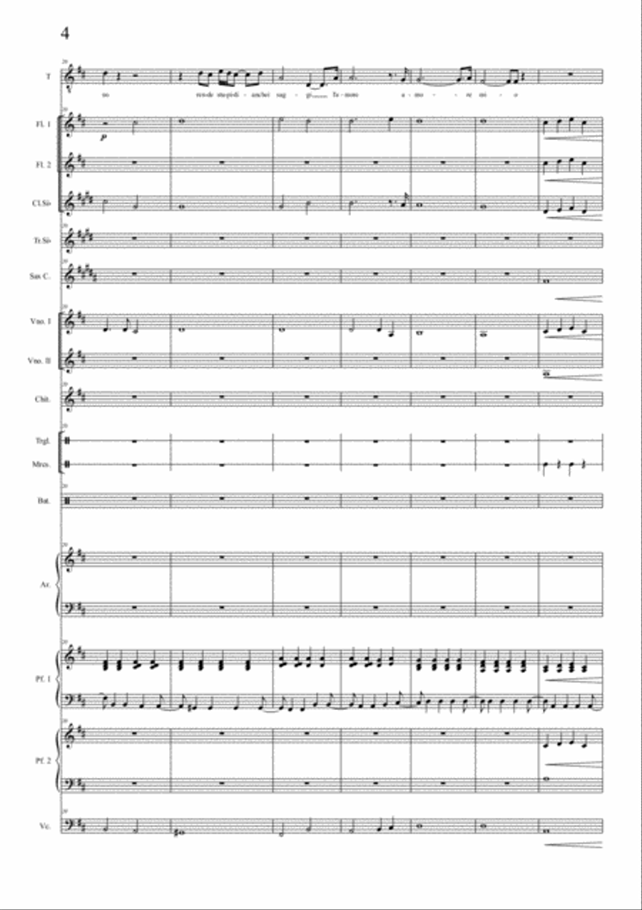 Il Mare Calmo Della Sera Il Mare Calmo Della Sera Large Ensemble scores gallery preview page 4