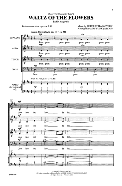 Waltz Of The Flowers - SATB image number null