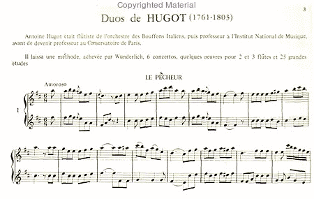 Quarante duos progressifs pour flutes par les grands maitres de l'ecole francaise, 2eme cahier