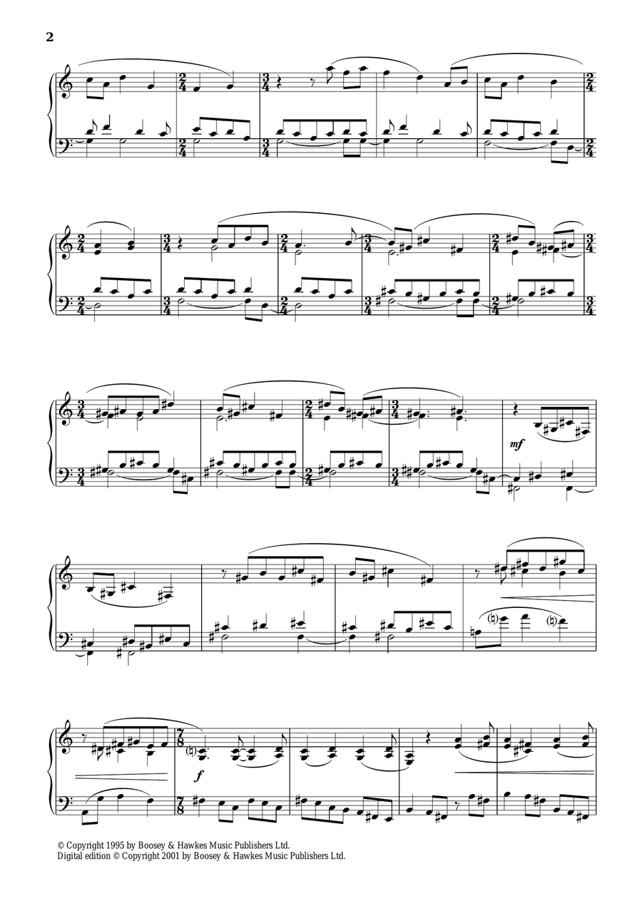Eight Pattern Preludes, 5. Intermezzo Piano Solo scores gallery preview page 2