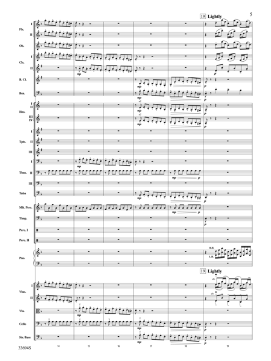 Toccata and Fugue in D Minor Full Orchestra scores gallery preview page 4