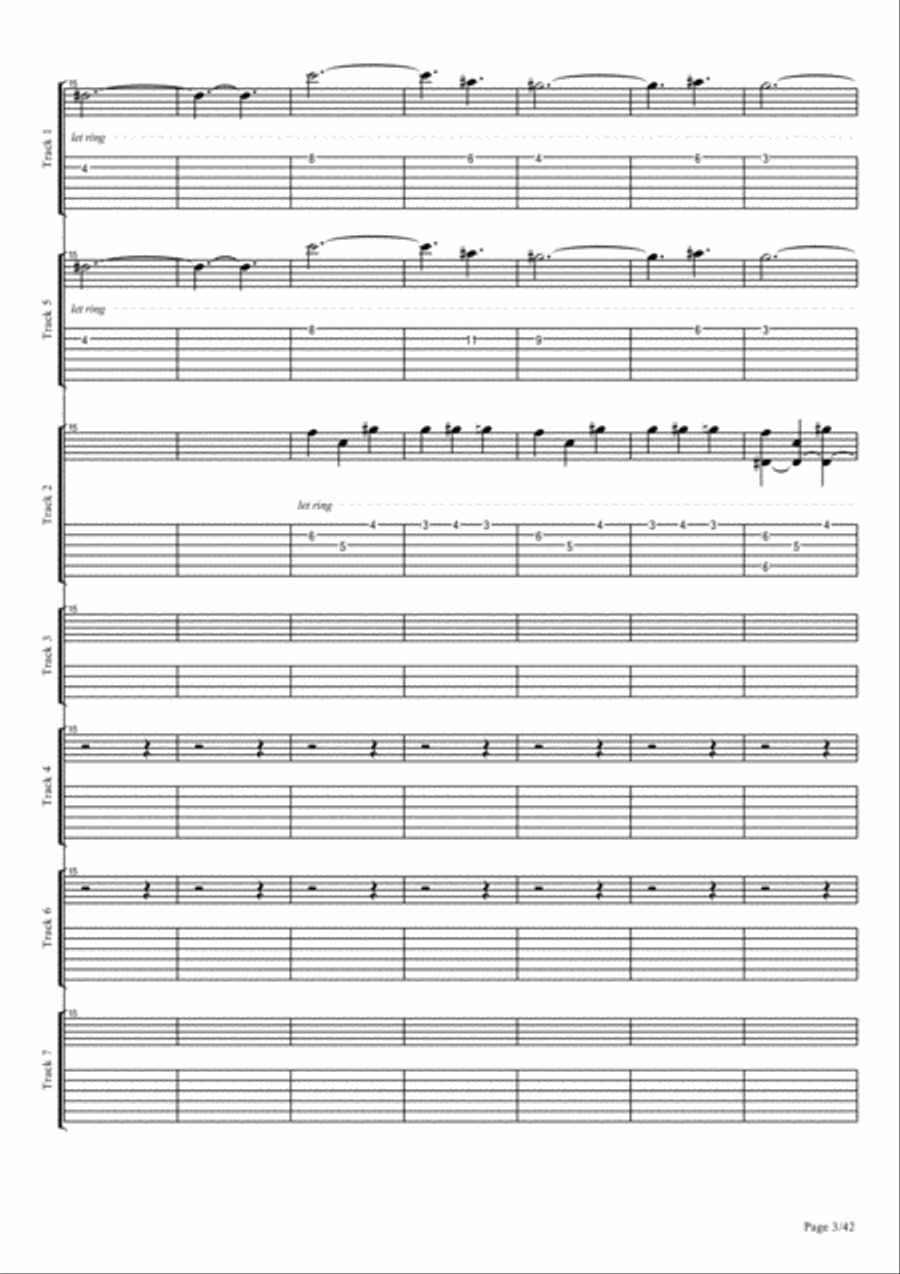 Echoes To Infinity Easy Piano scores gallery preview page 3