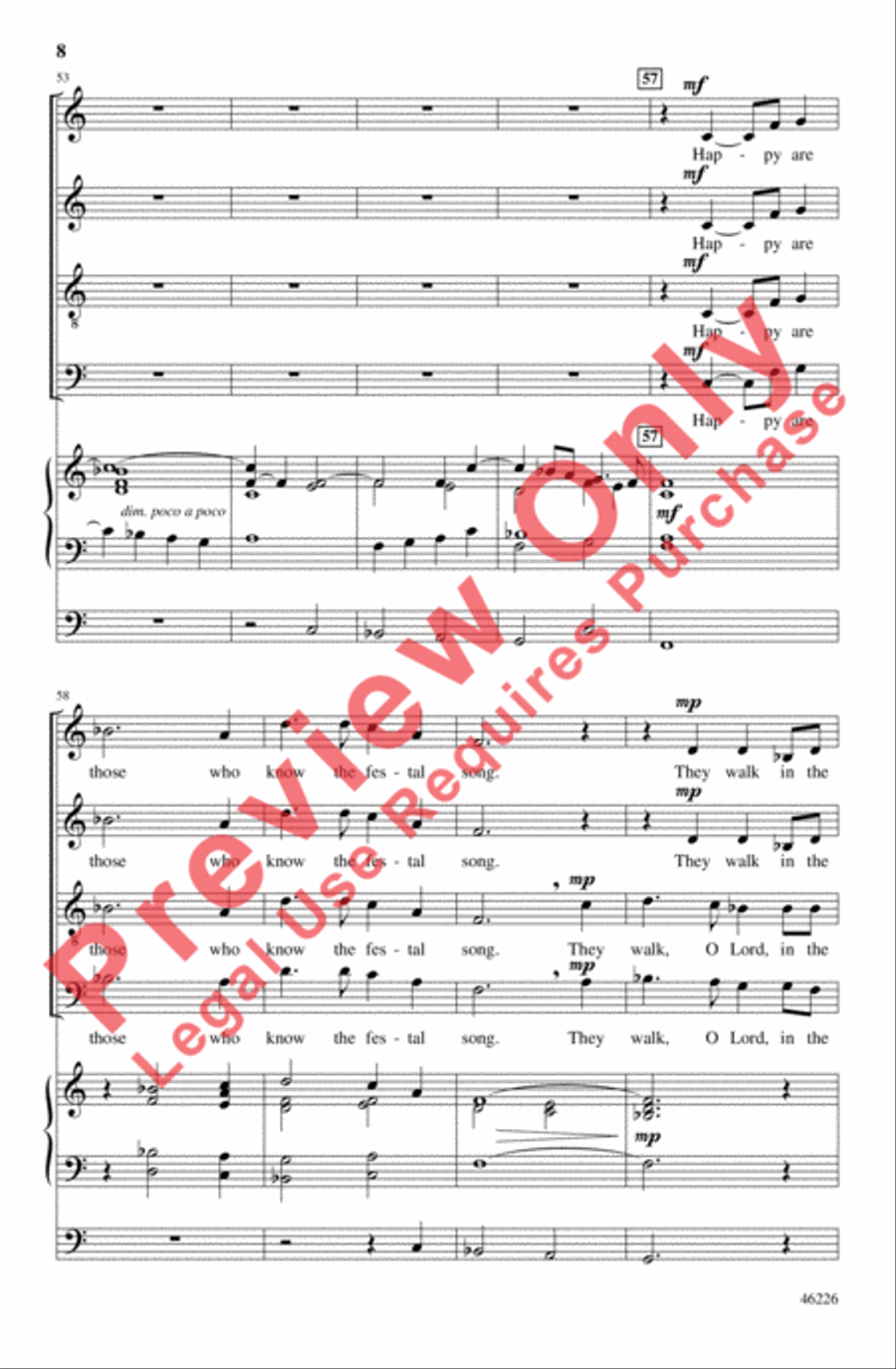 Psalm and Alleluia 4-Part scores gallery preview page 8