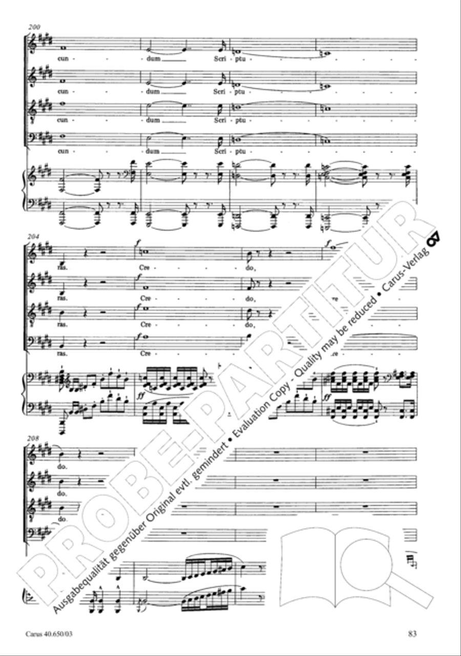 Petite Messe solennelle 4-Part scores gallery preview page 86