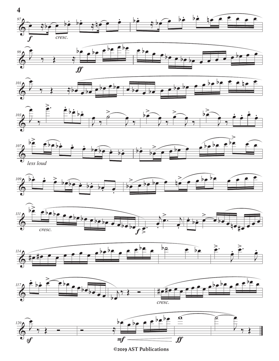 Saxophone Sonata Alto Saxophone scores gallery preview page 6