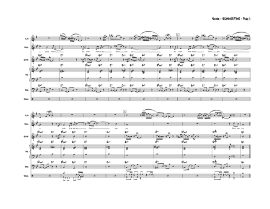 Summertime Jazz Ensemble scores gallery preview page 6