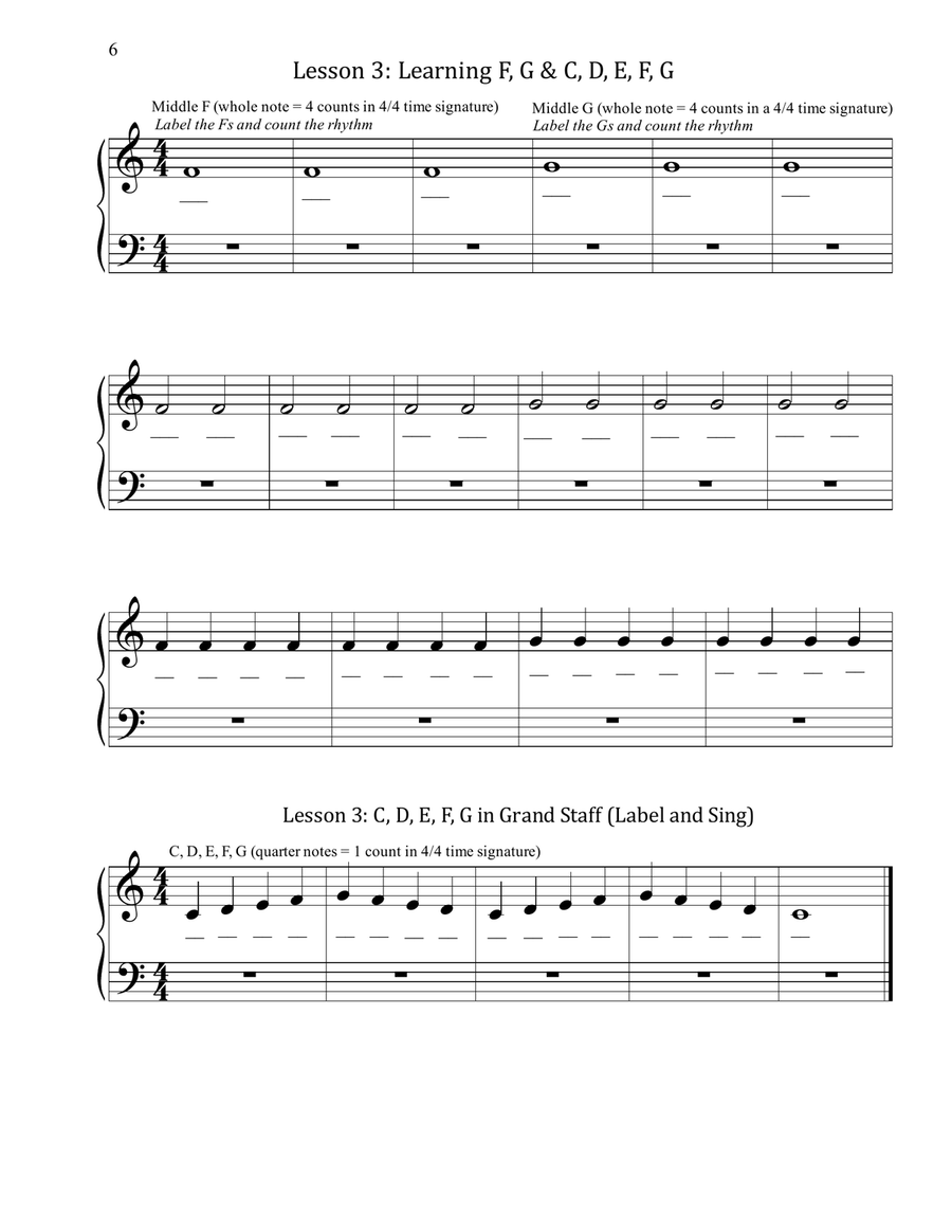 The Early Beginner Vocal Lesson Book: Learn to Sing (Primer) Medium Voice scores gallery preview page 6