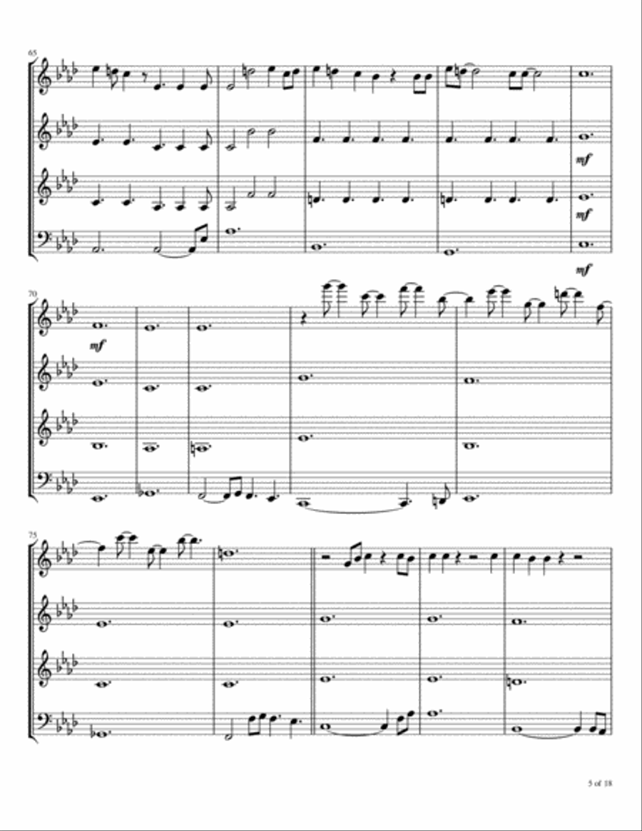 Bottom Of Your Soul Woodwind Quartet scores gallery preview page 6