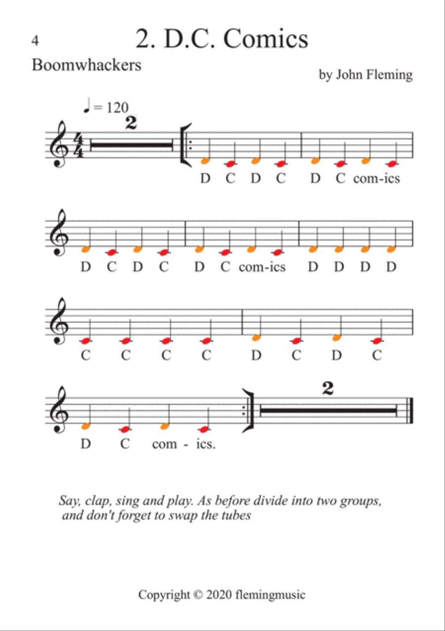 Boomwhacker Building Blocks book 1 School and Community scores gallery preview page 6