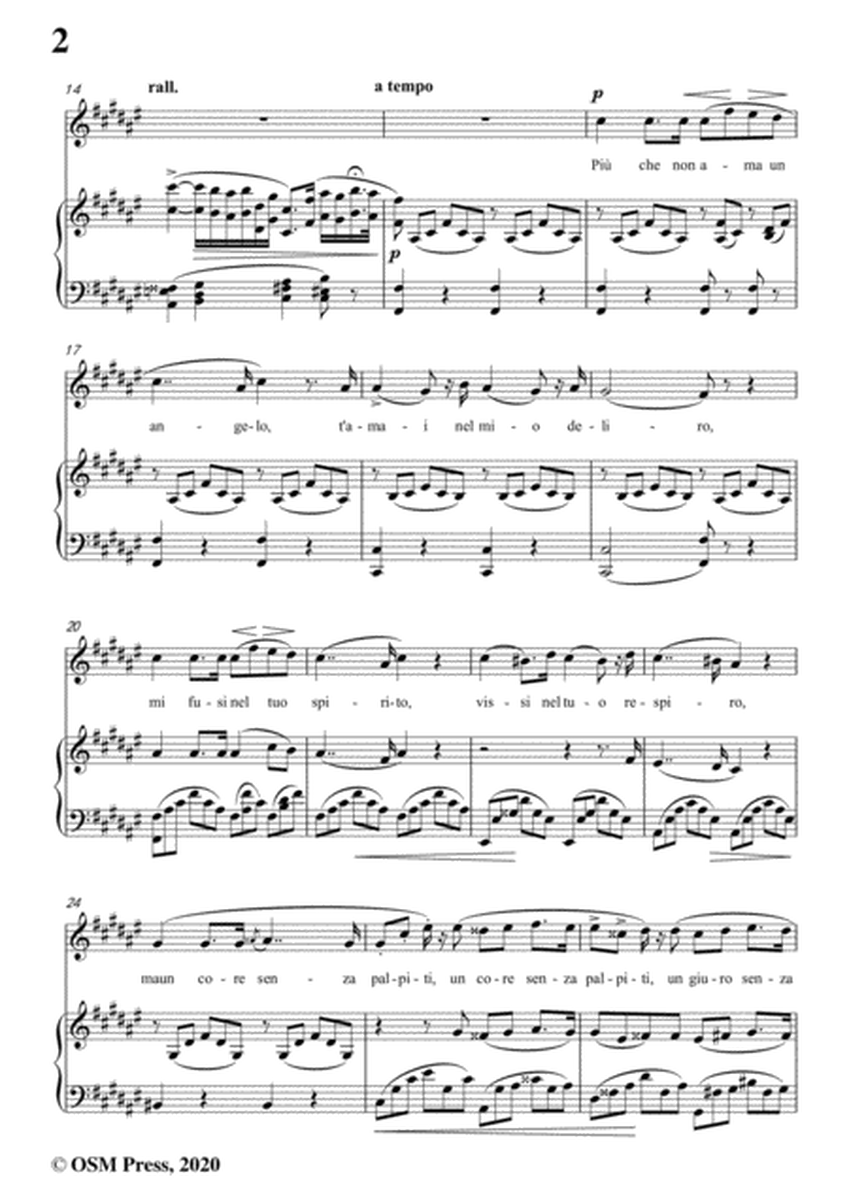 Donizetti-L'amor funesto,in F sharp Major,for Voice and Piano
